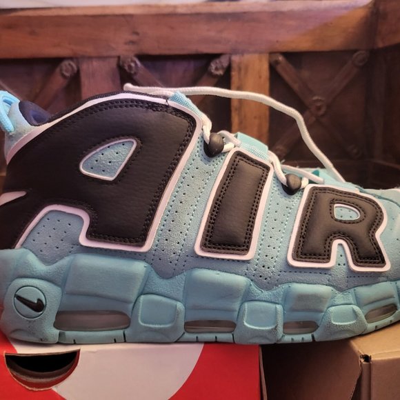 Nike uptempo 96 men\'s 10.5 aqua n black main image 6